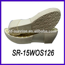 women wedge pu shoe sole shoe sole factory wood shoe sole